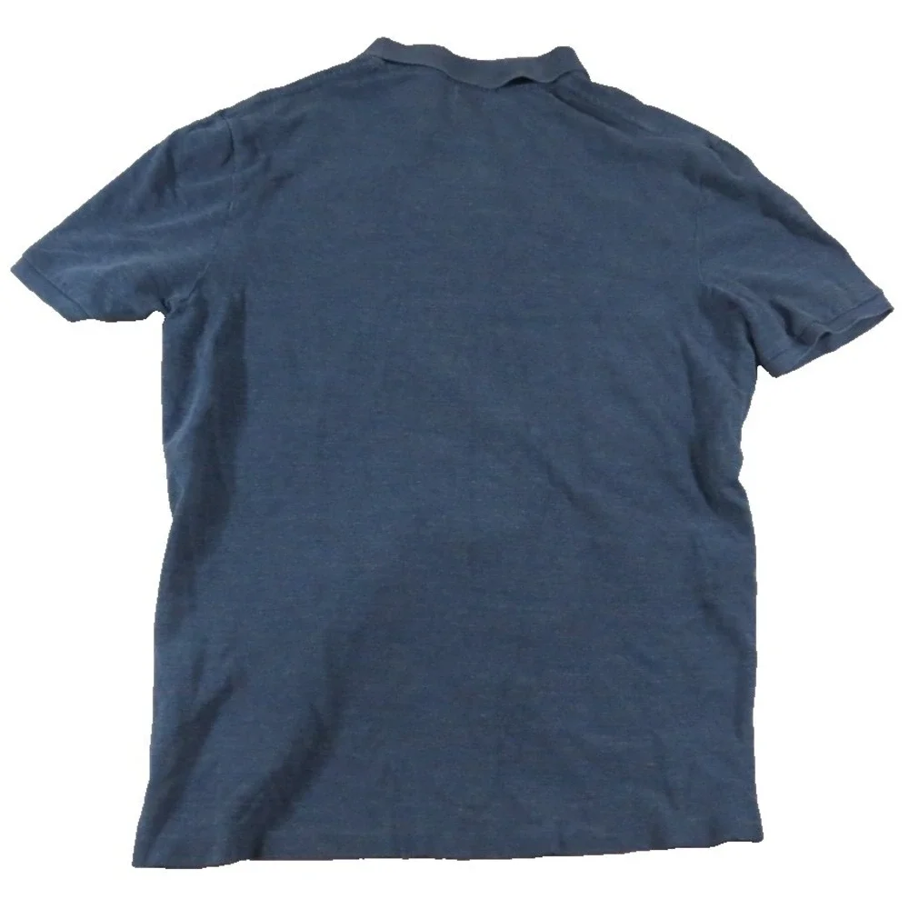 Polo Ralph Lauren Mens L Navy Blue Classic Fit Pique Cotton Pony Logo Polo Shirt